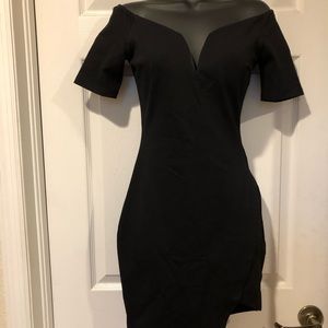 Black , Off the shoulders dress